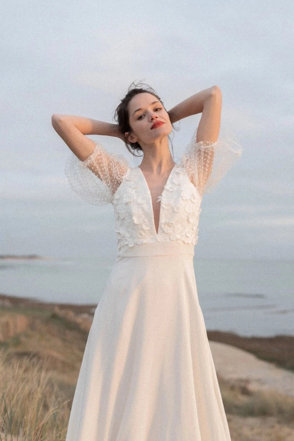 Mariage civil sans sales robe de mariée