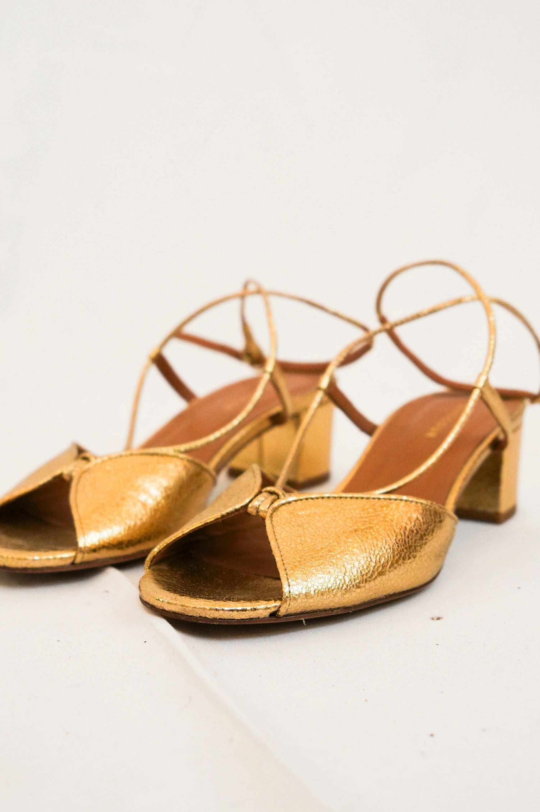 Sandales Dorées N°448 T37 Rivecour - Vente Prototype