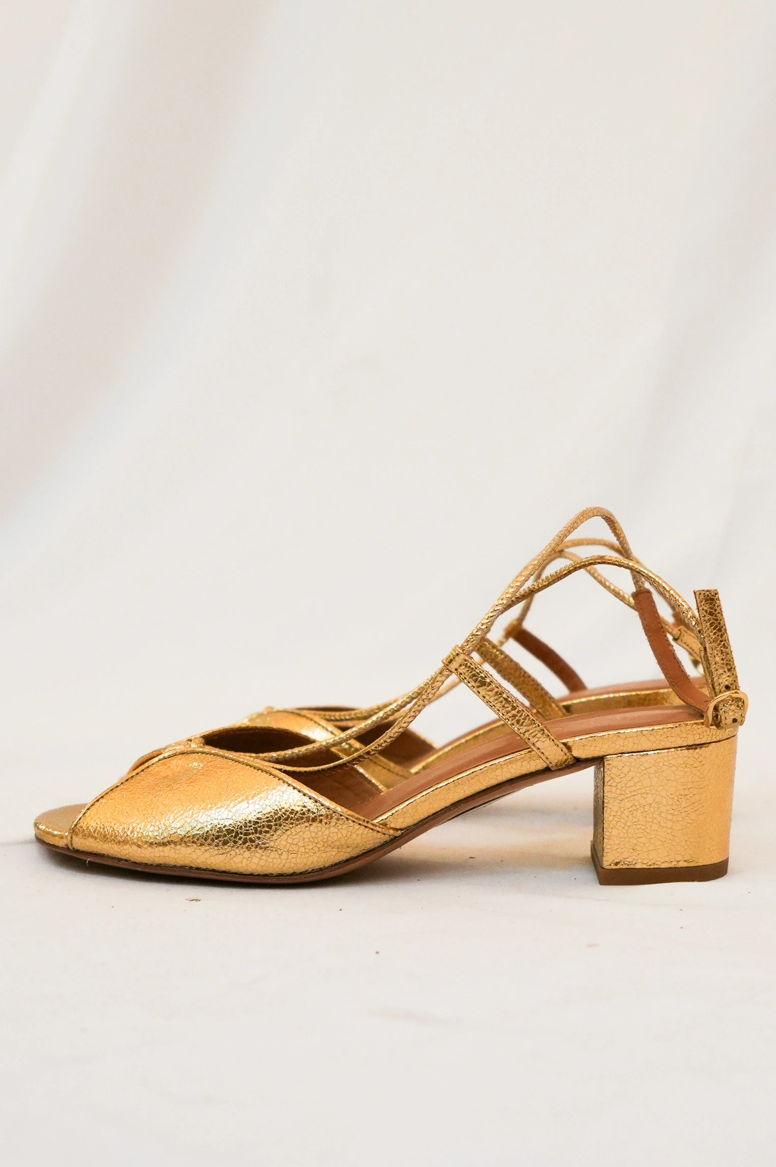 Sandales Dorées N°448 T37 Rivecour - Vente Prototype