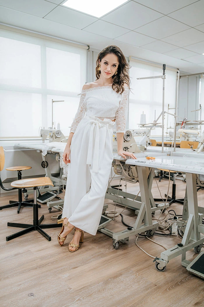 Pantalon et combinaison de mariage civil