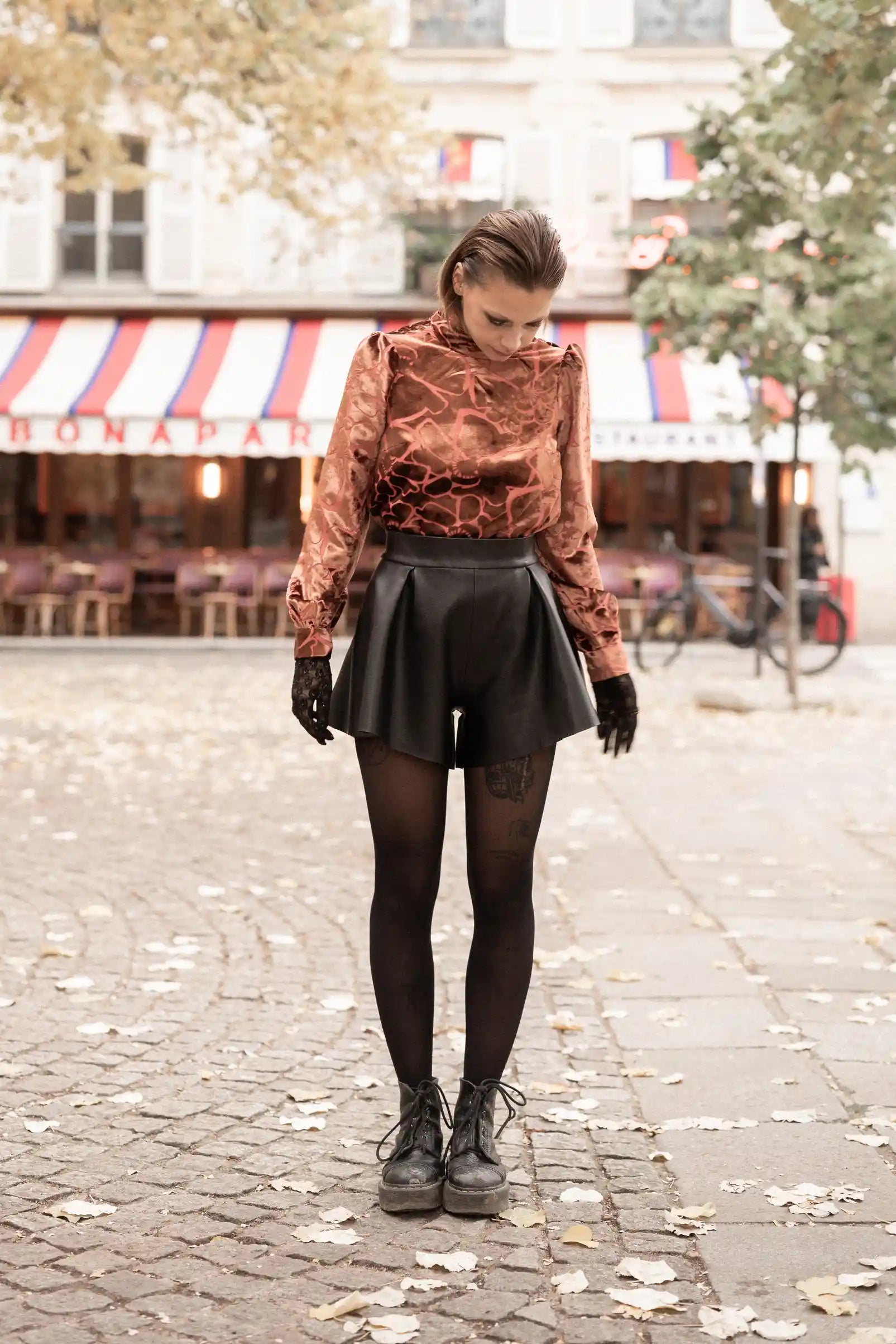 Short simili cuir - Main Image