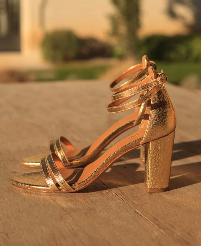 Golden Sandals N 853 Rivecour