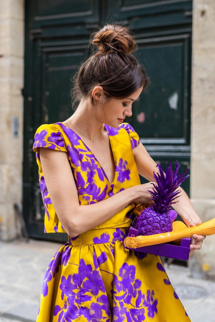 La Gourmande colored skirt - Jacquard 