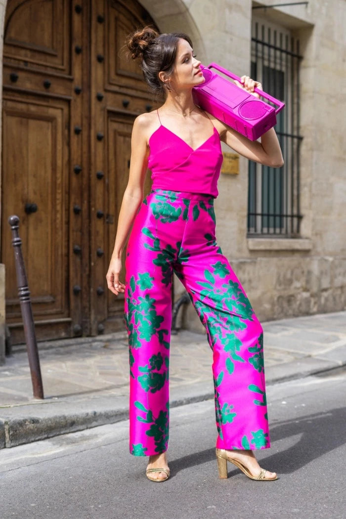 L'Étourdie colored trousers - Jacquard 