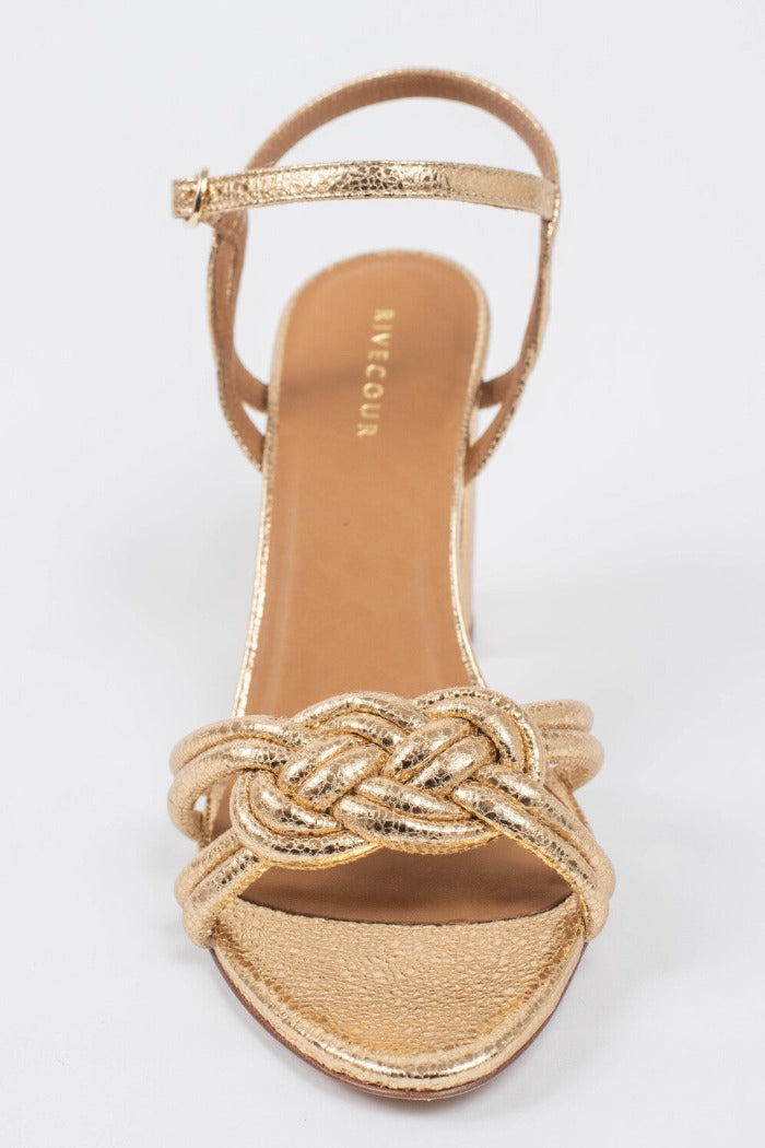 N°111 Rivecour Golden Sandals 