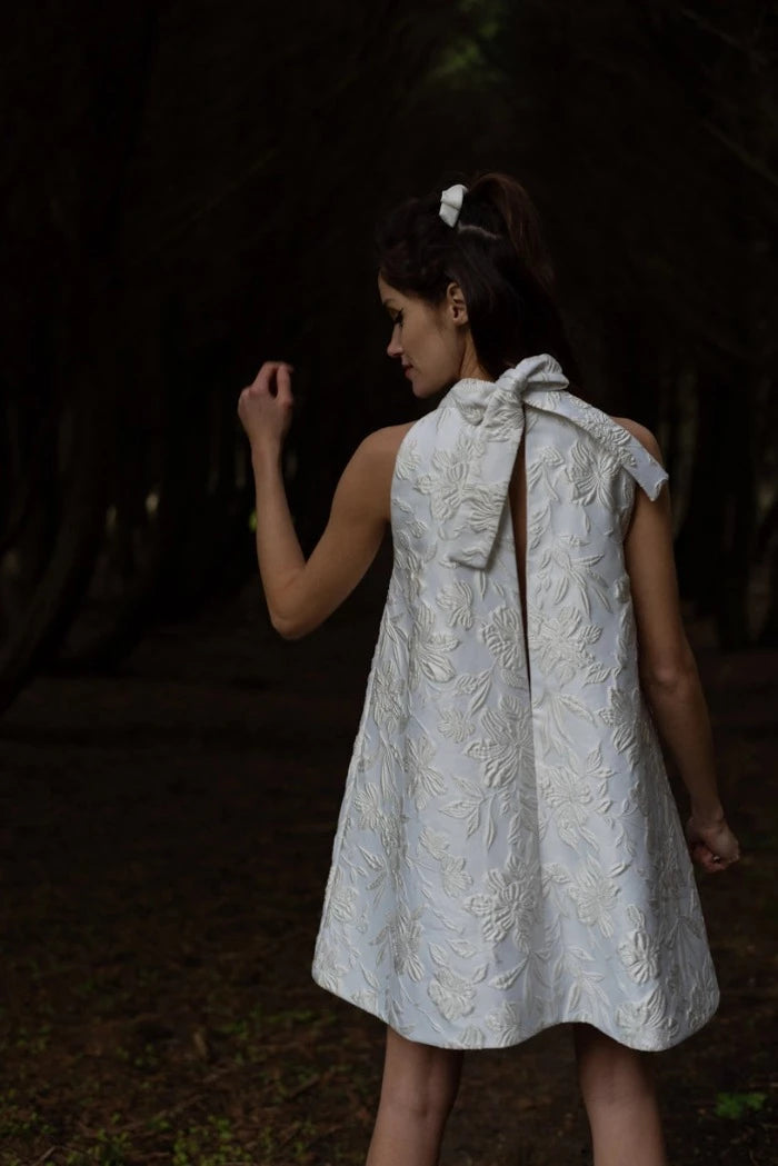 Robe de mariée civile L'Insolente en Jacquard