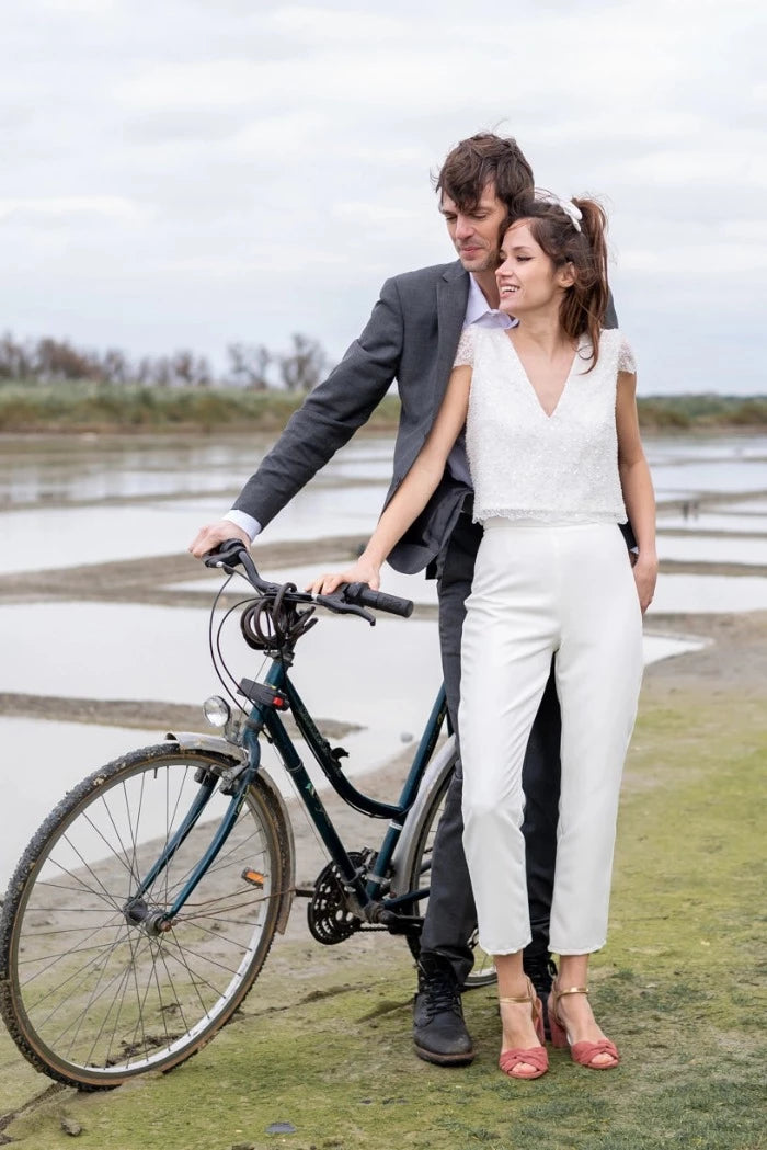 Mariage en pantalon sales femme