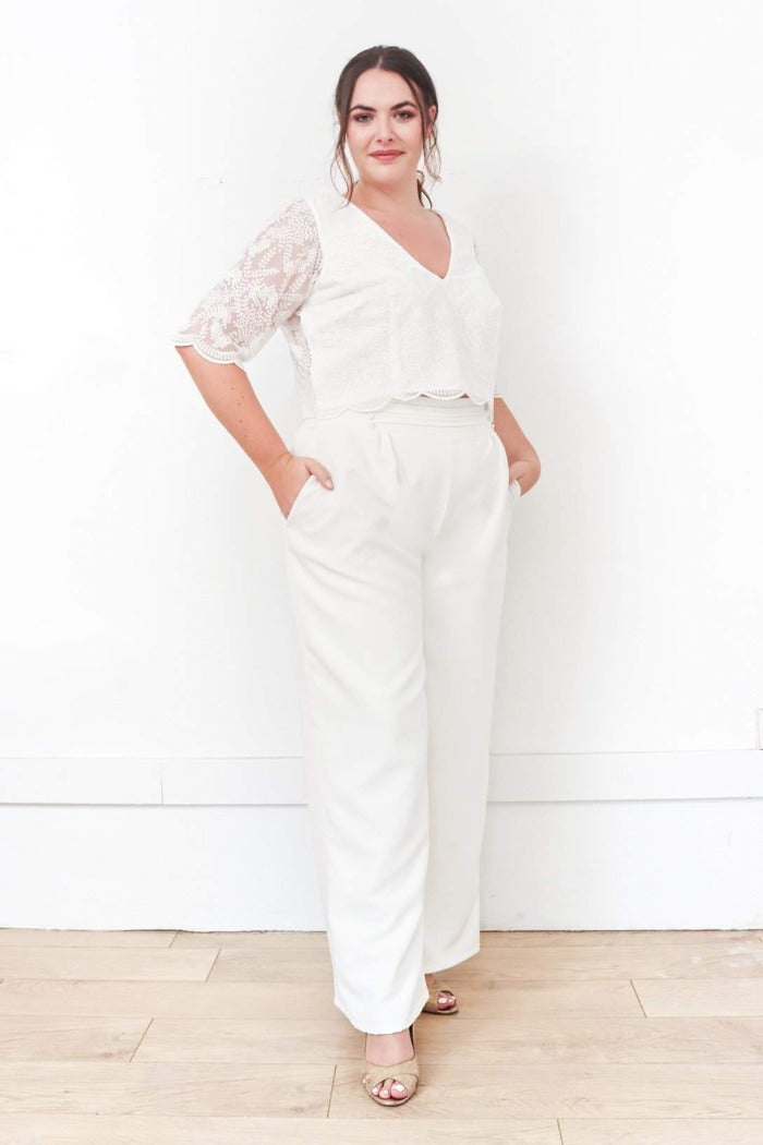 Ronde Pantalon Tailleur Femme Ronde Mariage Mariage Civil