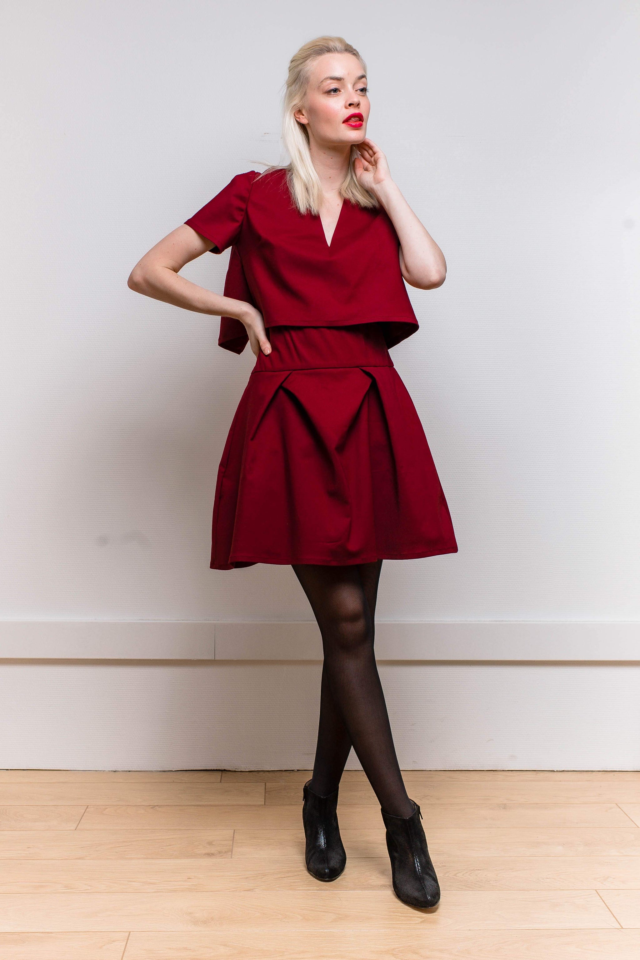 L'Intrépide Bordeaux-L'AMUSÉE-ensemble jupe,jupe,jupe courte,robe courte,taille haute,été 2018