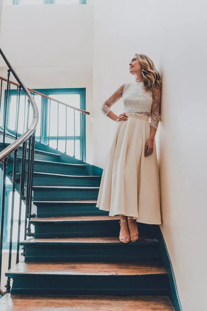 Ensemble de mariage civil hiver La Chaleureuse Laine