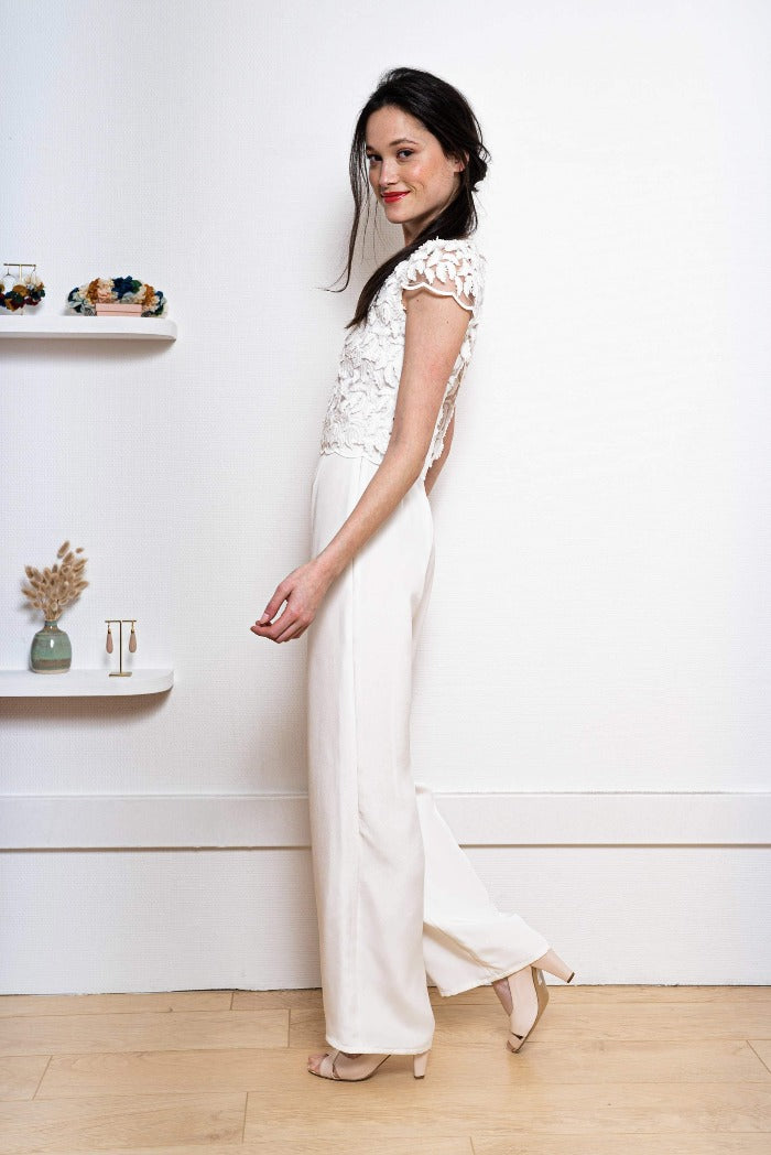 Robe Avec Pantalon 2021 Pantalon De Mariage Civil L'Etourdie